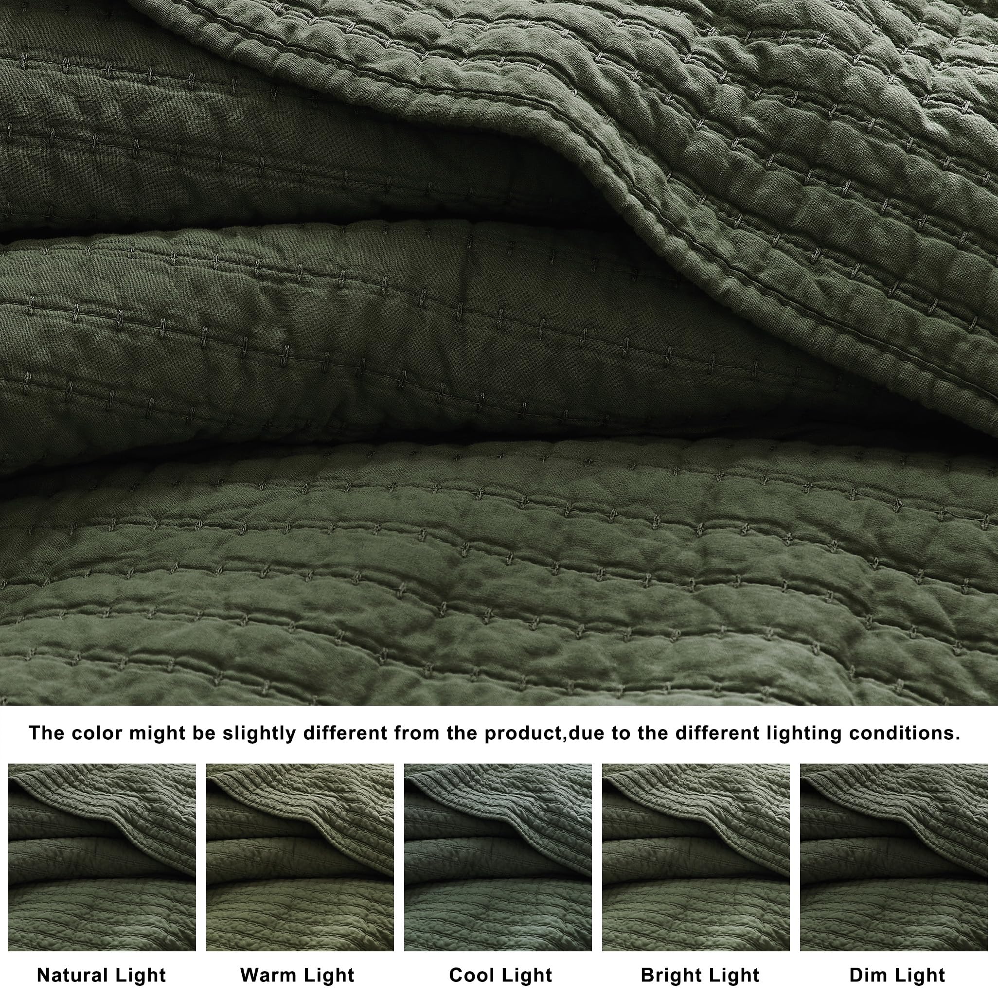 WDCOZY quilt posé sur lit style farmhouse, ambiance invitante