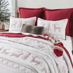 WDCOZY couette rouge pliée montrant couverture généreuse et confort