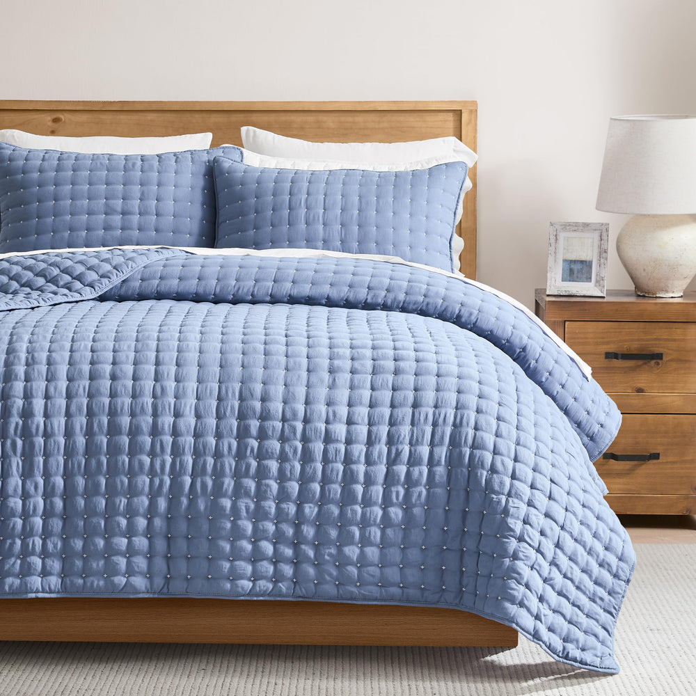 WDCOZY couette Queen vue frontale habille le lit élégamment