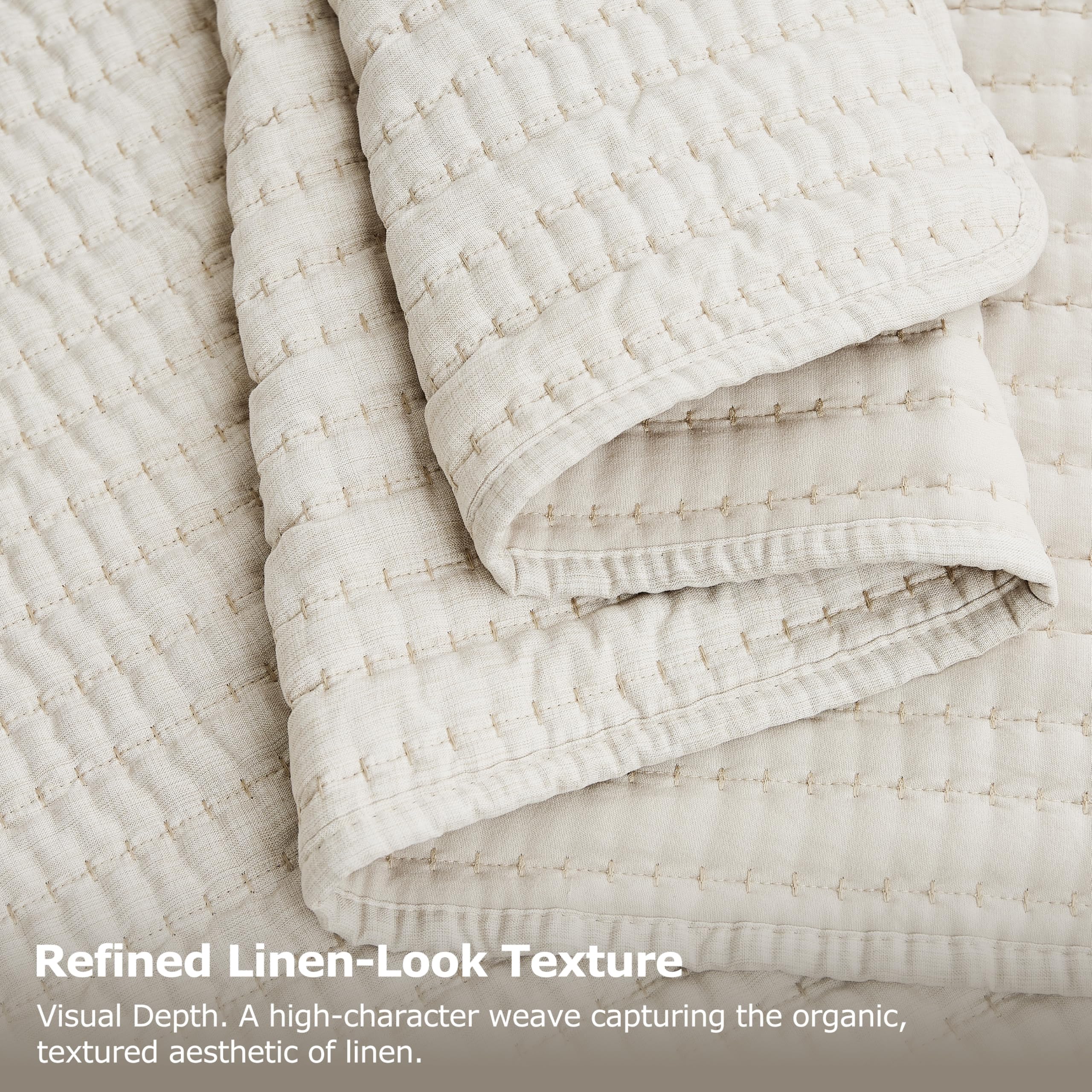WDCOZY couette sur lit queen décorée pour ambiance farmhouse