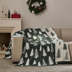 WDCOZY plaid de Noël en vue avant emballé prêt à offrir, apporte chaleur décorative