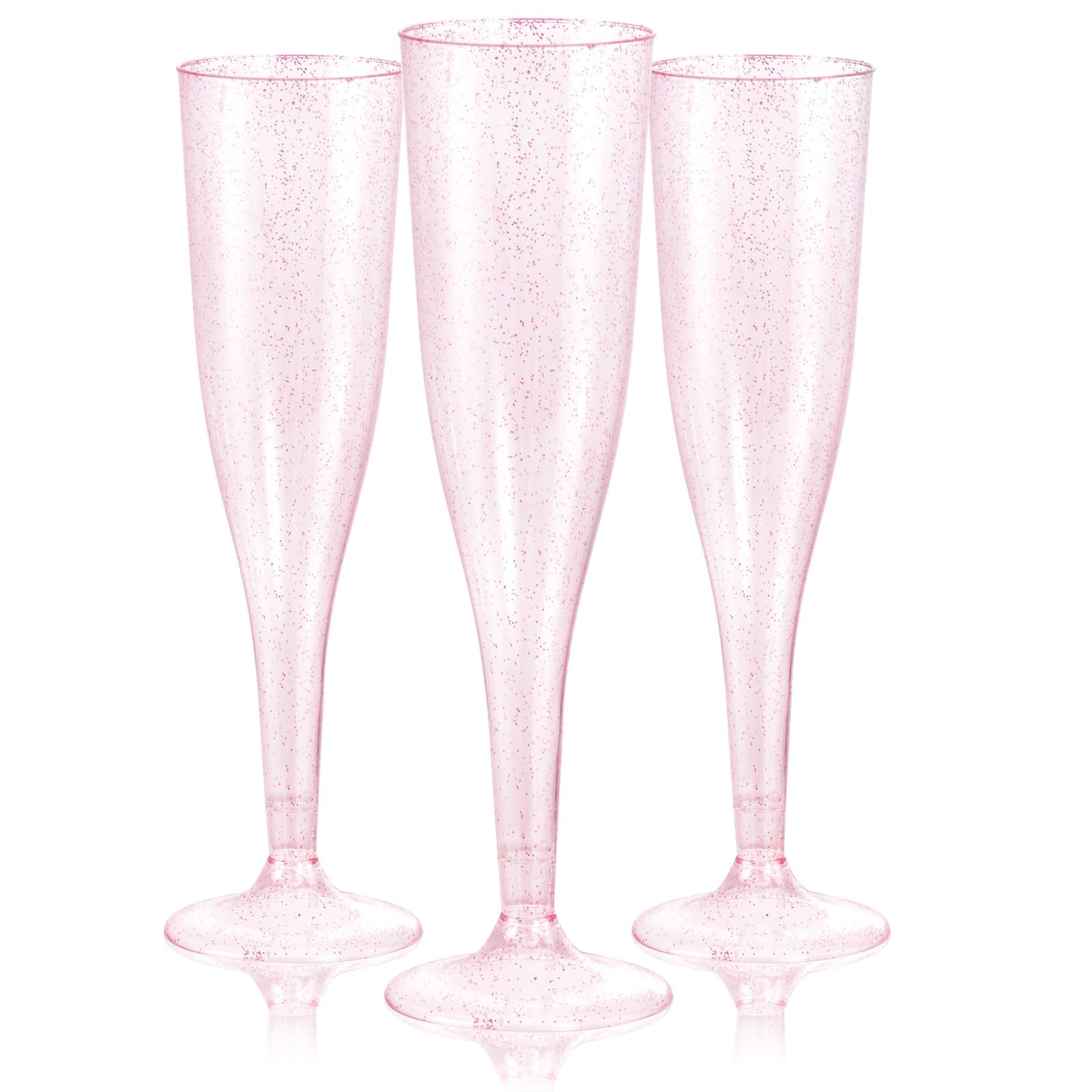 WDF flûte rose pailletée face montrant élégance et brillance