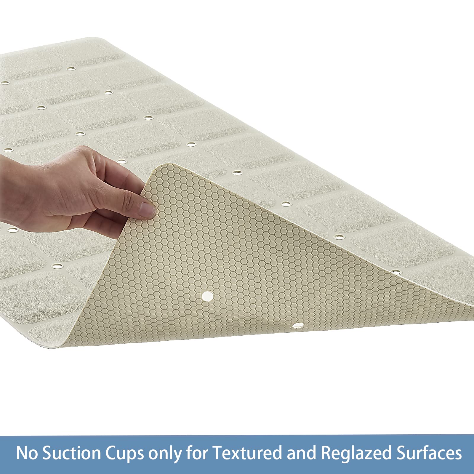 Webos tapis en usage baignoire illustrant sécurité et confort