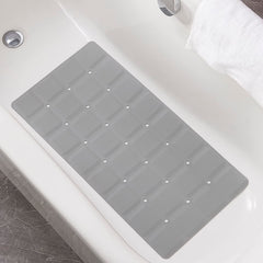 Webos vue de face du tapis gris montrant la surface antidérapante et confort