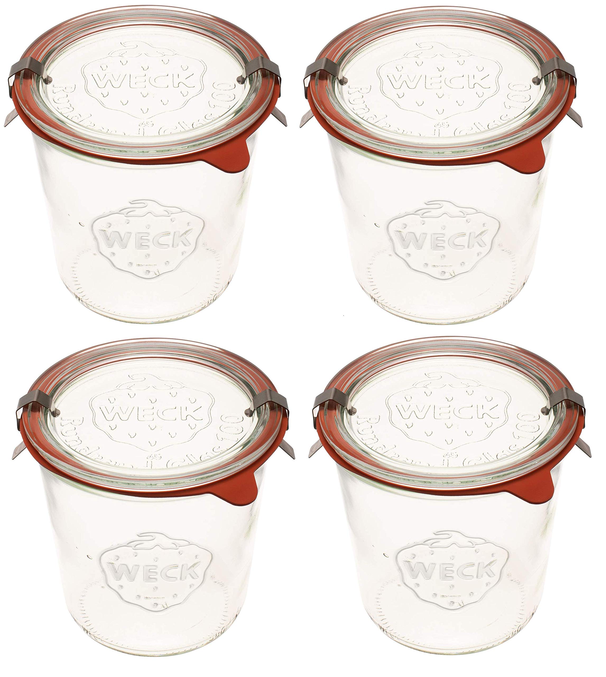 WECK vue avant du bocal 1/2 L montrant design et transparence
