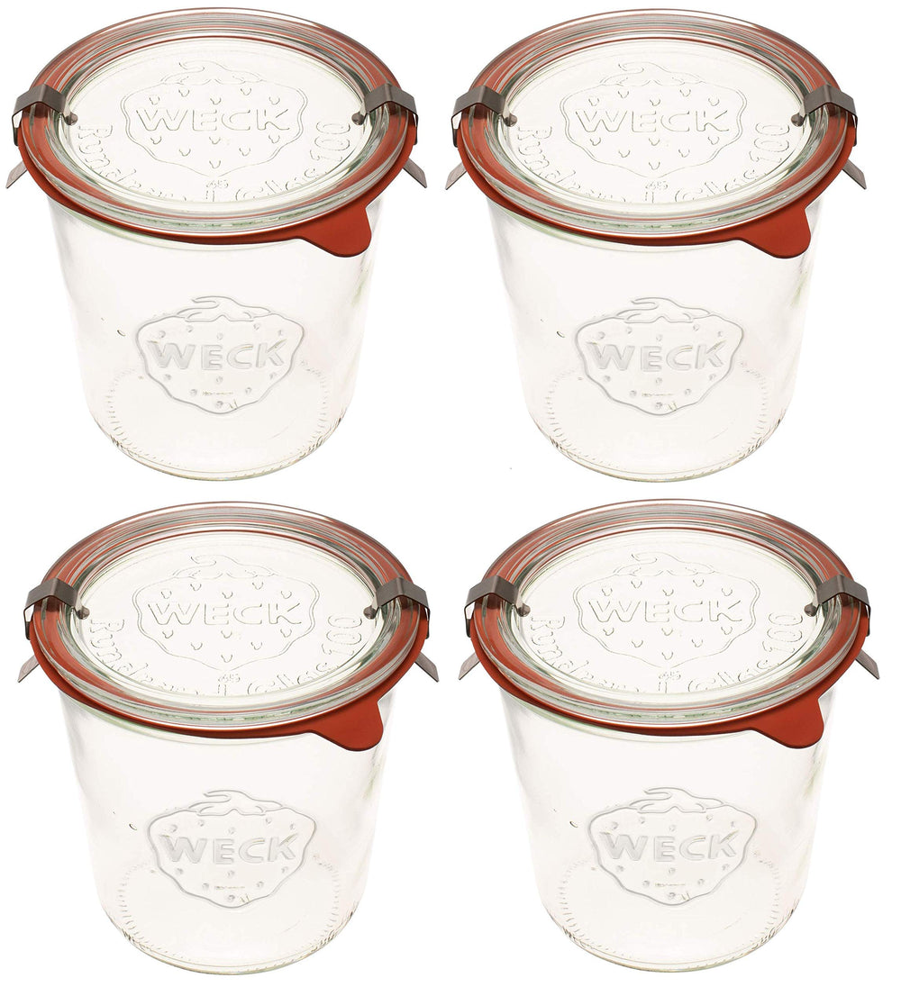 WECK vue avant du bocal 1/2 L montrant design et transparence