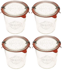 WECK vue avant du bocal 1/2 L montrant design et transparence