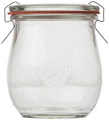 Bocal WECK Mini Tulip en usage rempli de confiture, pratique pour offrir et conserver