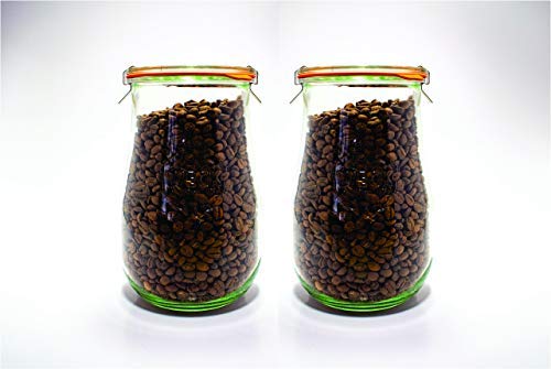 Weck ensemble de deux bocaux tulip présenté comme option cadeau durable