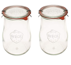 Weck bocaux tulip face avant montrant design élégant et capacité 1,5 L