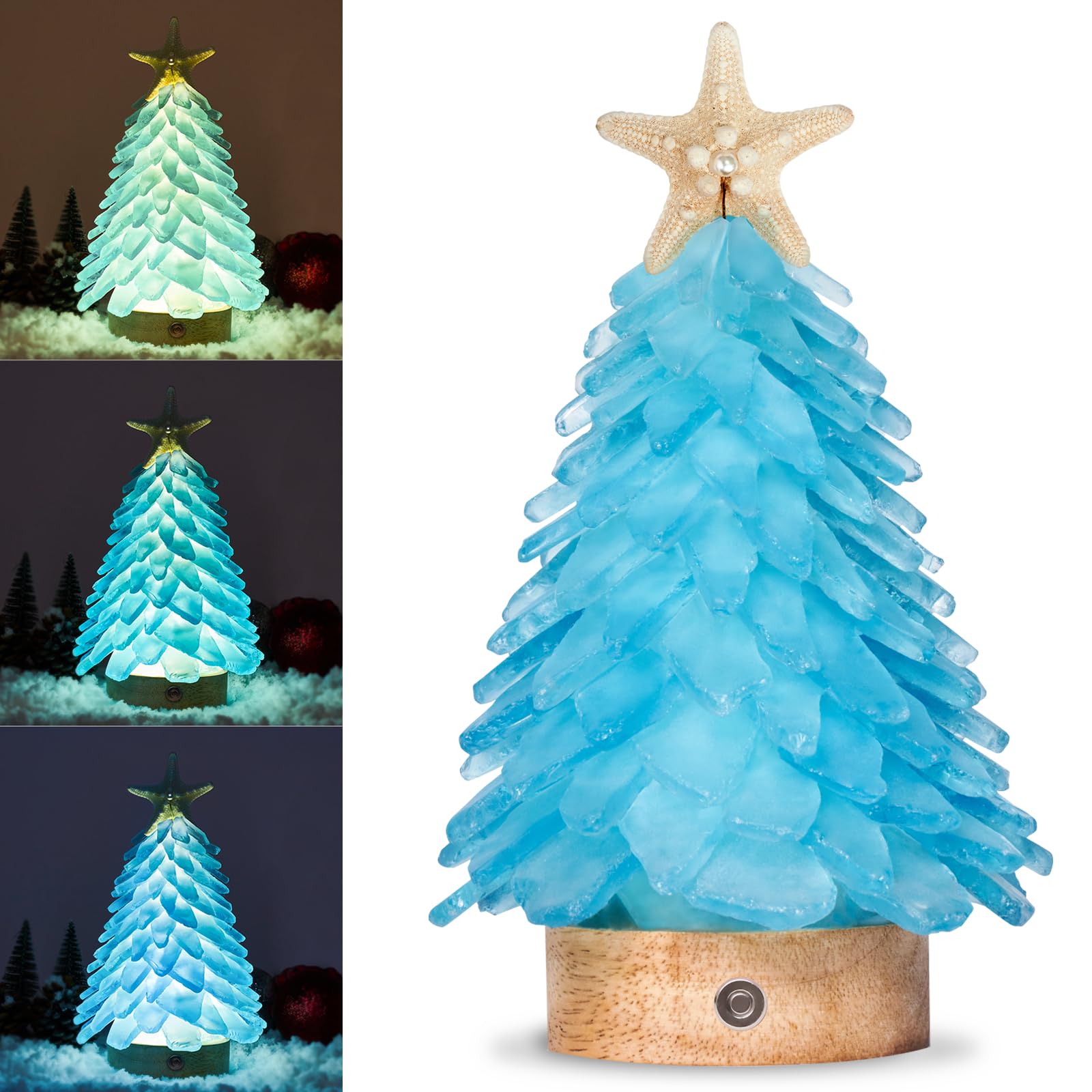 WeDoSoy sapin verre de mer face présentant une lumière chaleureuse