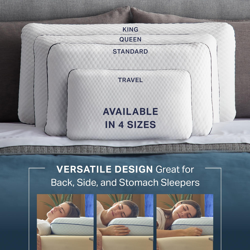 Weekender oreiller sur lit en position latérale offrant soutien cervical