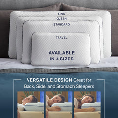 Weekender oreiller sur lit en position latérale offrant soutien cervical