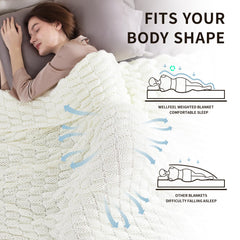 Wellfeel couverture en usage sur lit adulte assurant calme et détente