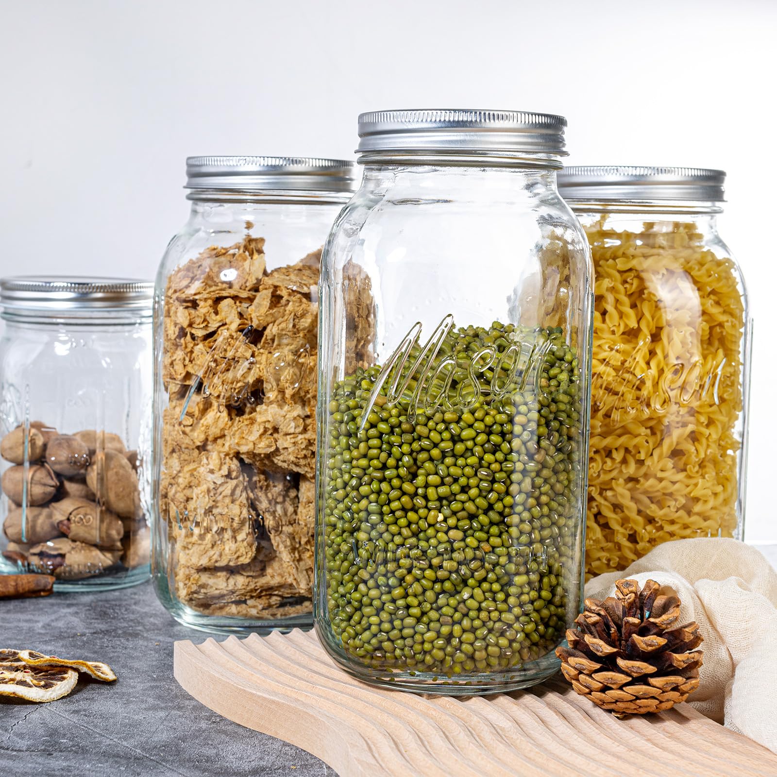 WELLIFE bocal à l'échelle montre taille half gallon utile pour portions
