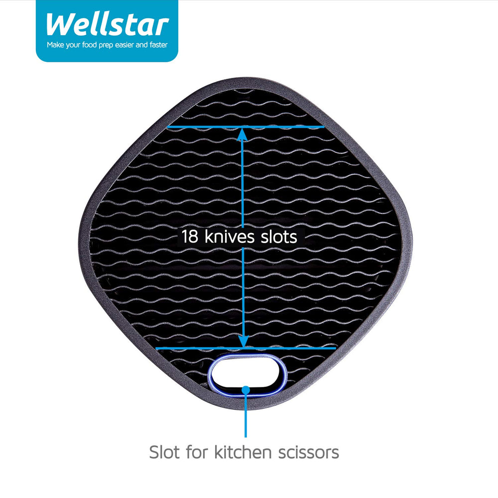 WELLSTAR gros plan sur texture acier inoxydable résistant à la corrosion