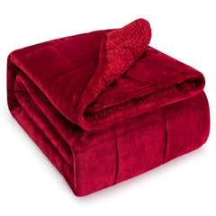Wemore couverture bordeaux face avant montrant style et confort