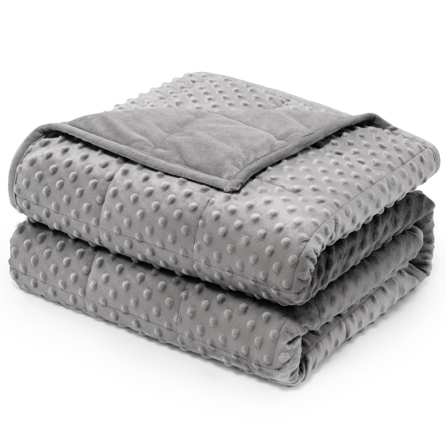 Wemore couverture pondérée face avant montrant le gris élégant pour confort visuel