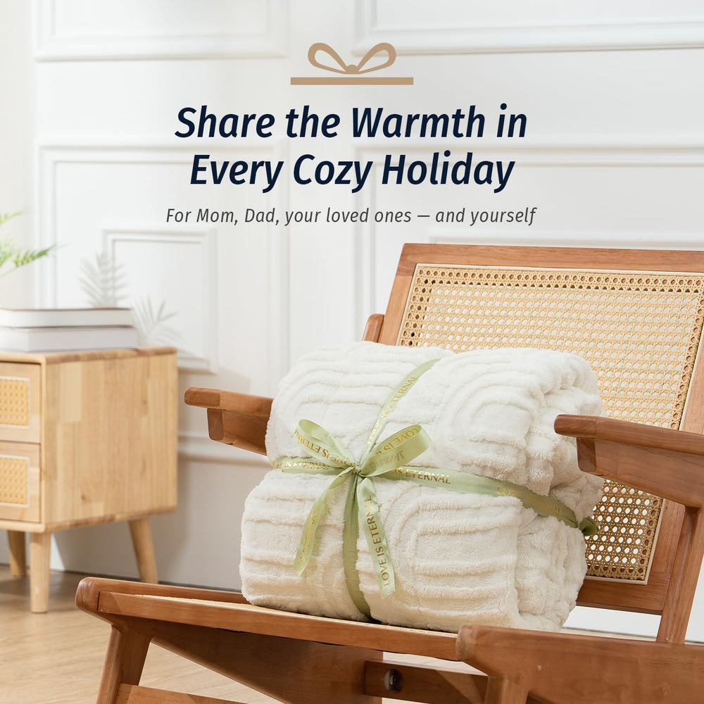 Wemore plaid utilisé sur canapé pour relaxation immédiate
