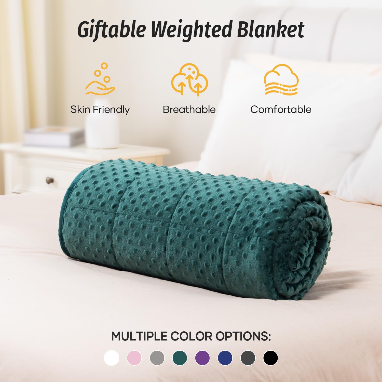 Wemore scène de chambre lifestyle, ambiance sommeil serein et cosy