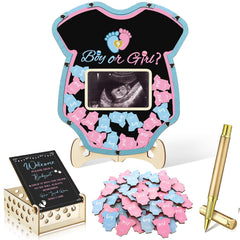 Wenqik cadre bois face montrant design gender reveal et présentation soignée