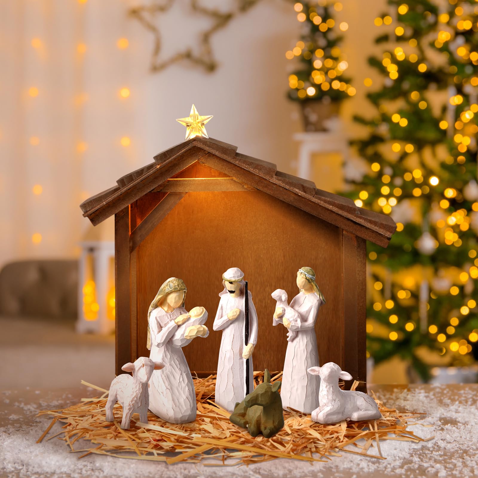 Wenqik étale mise en scène sur bureau pour décoration festive élégante