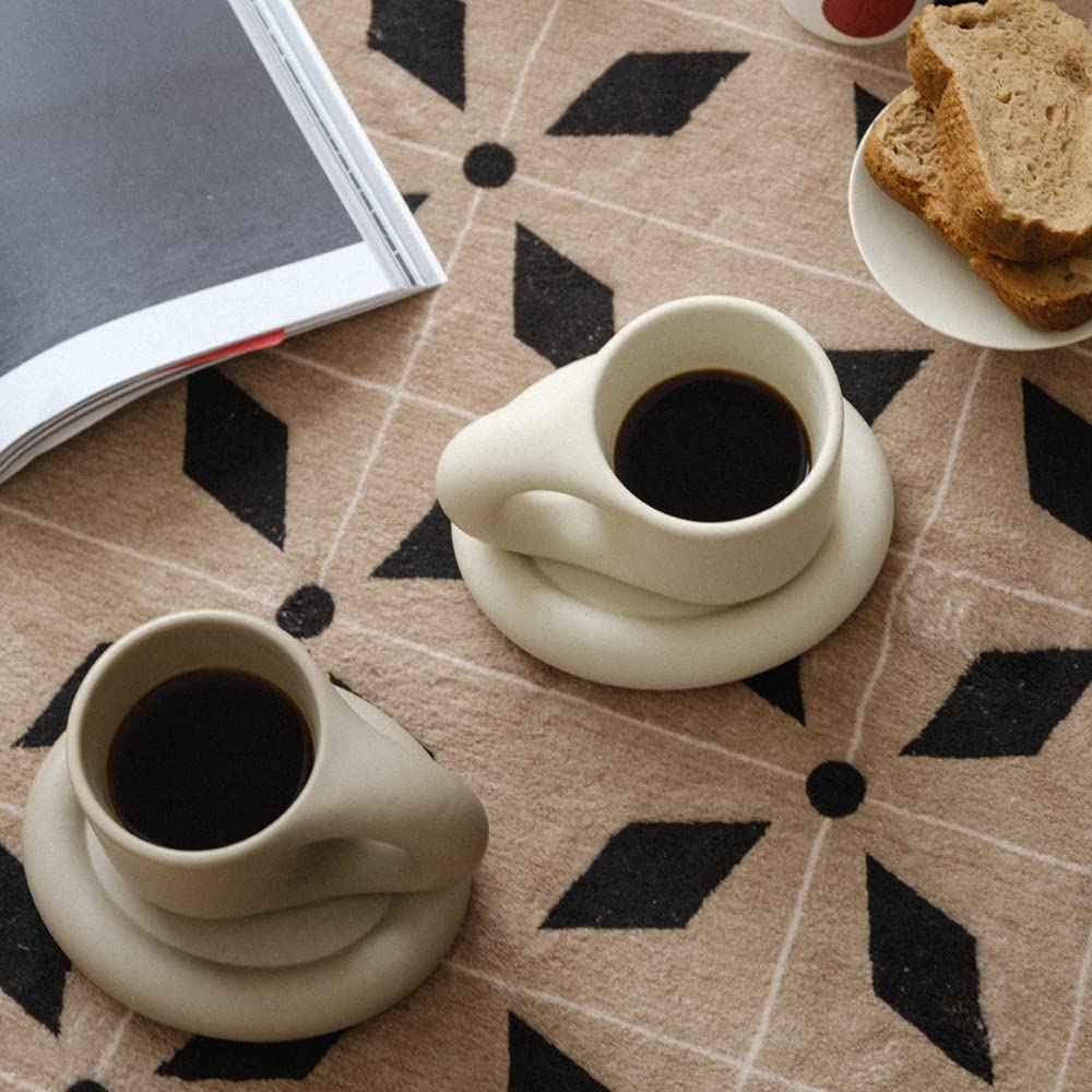 WENSHUO tasse en usage avec cappuccino pour moment convivial