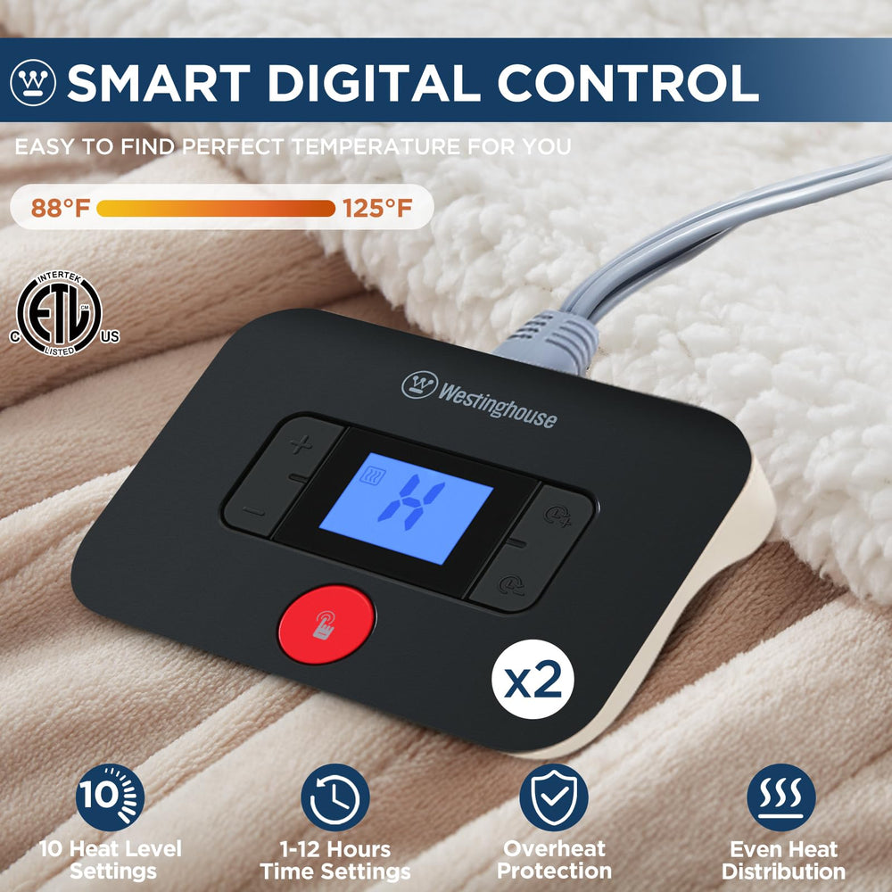 Westinghouse gros plan flanelle ultradouce montrant douceur et confort tactile