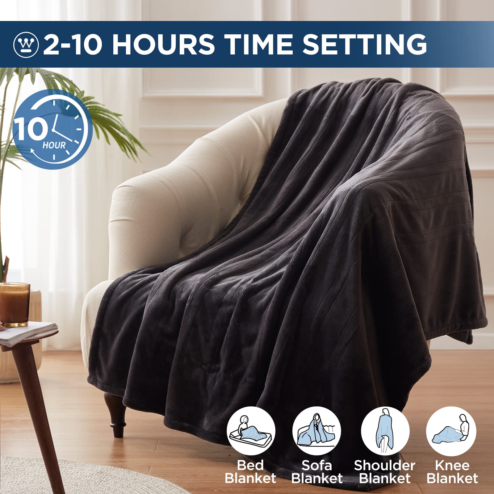Westinghouse texture flanelle double couche, douceur et respirabilité
