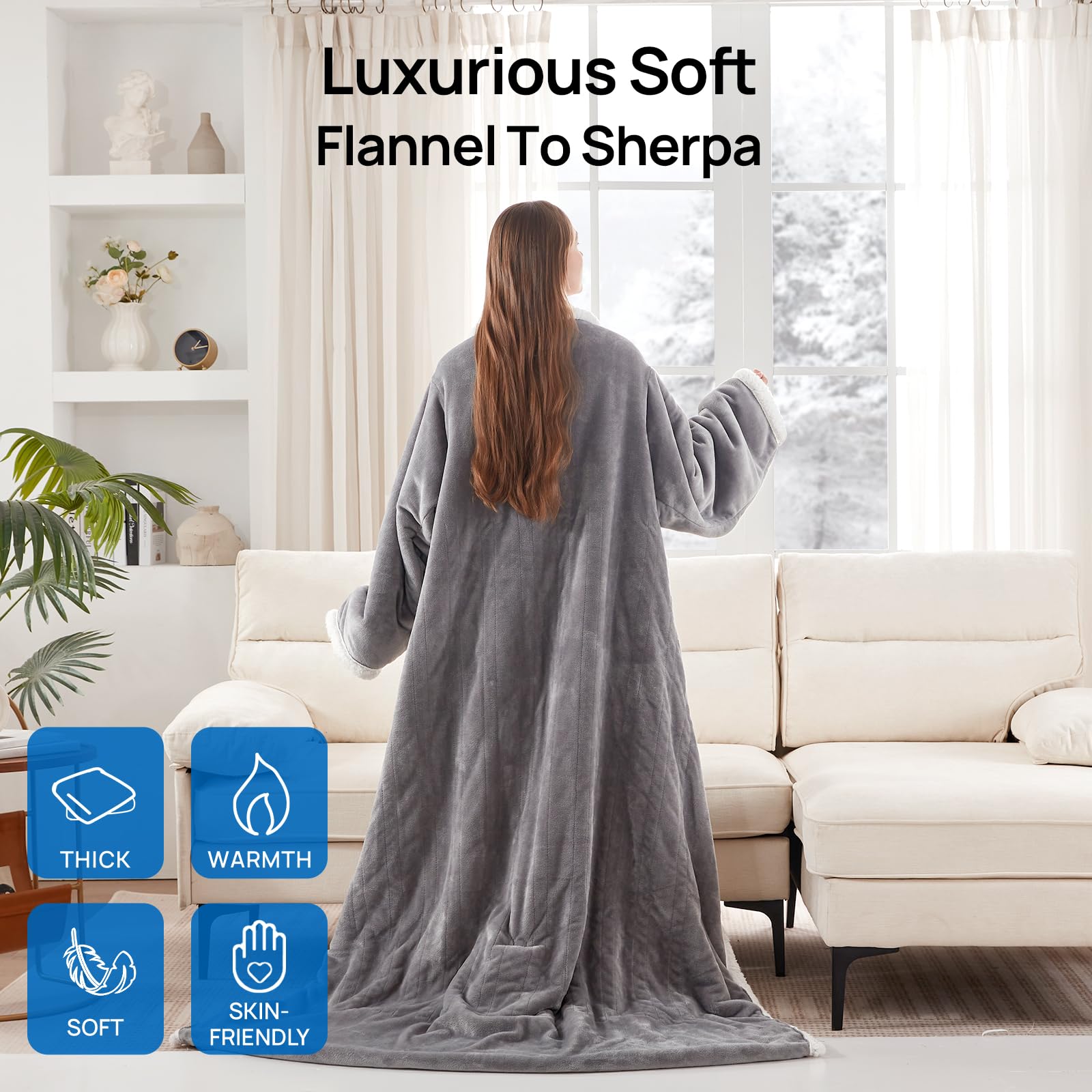 Westinghouse texture sherpa 200GSM douce pour une isolation chaleureuse