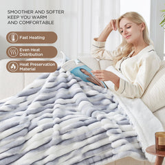 Westinghouse plaid en usage sur canapé offrant chaleur confortable