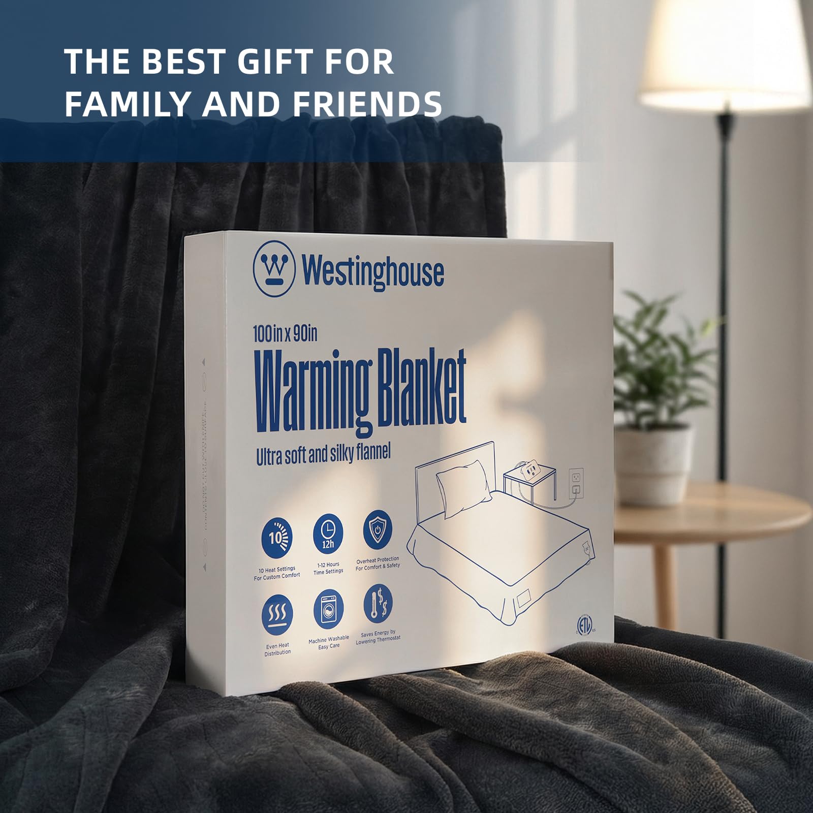 Westinghouse plaid plié et rangé pour transport facile et gain de place