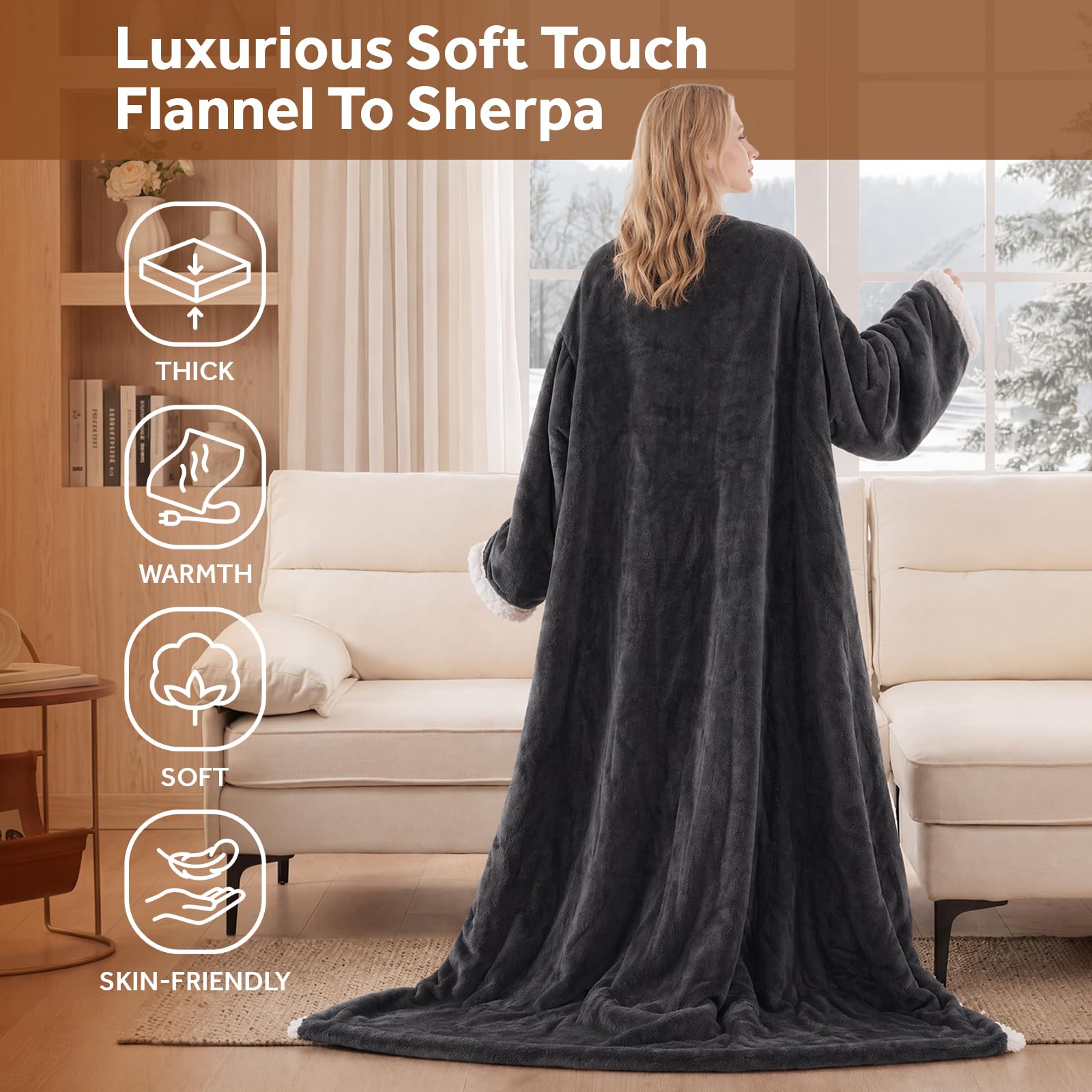 Westinghouse plaid posé sur canapé pour détente et cosy lifestyle