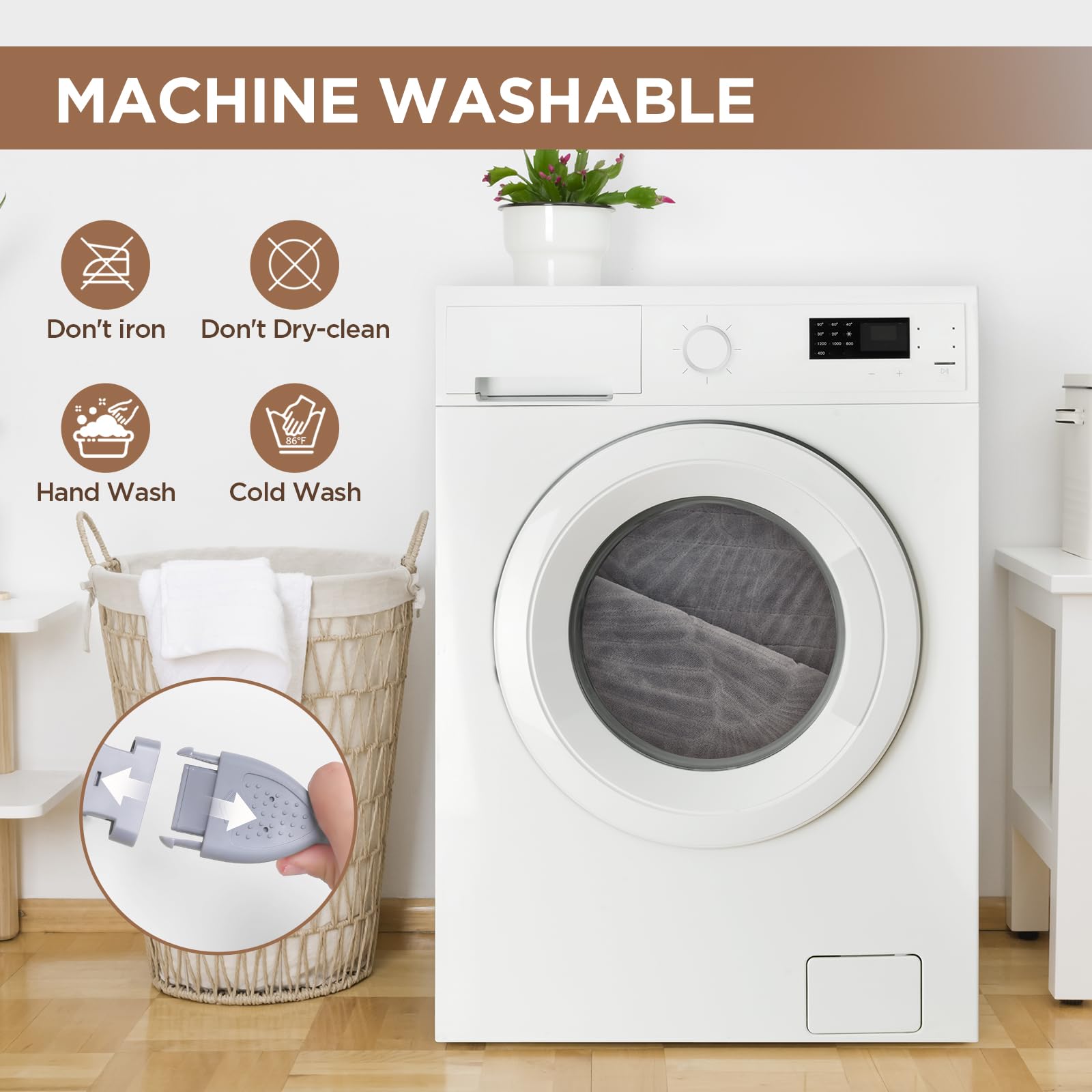 Westinghouse pliage et rangement montrant fil flexible pour stockage sûr