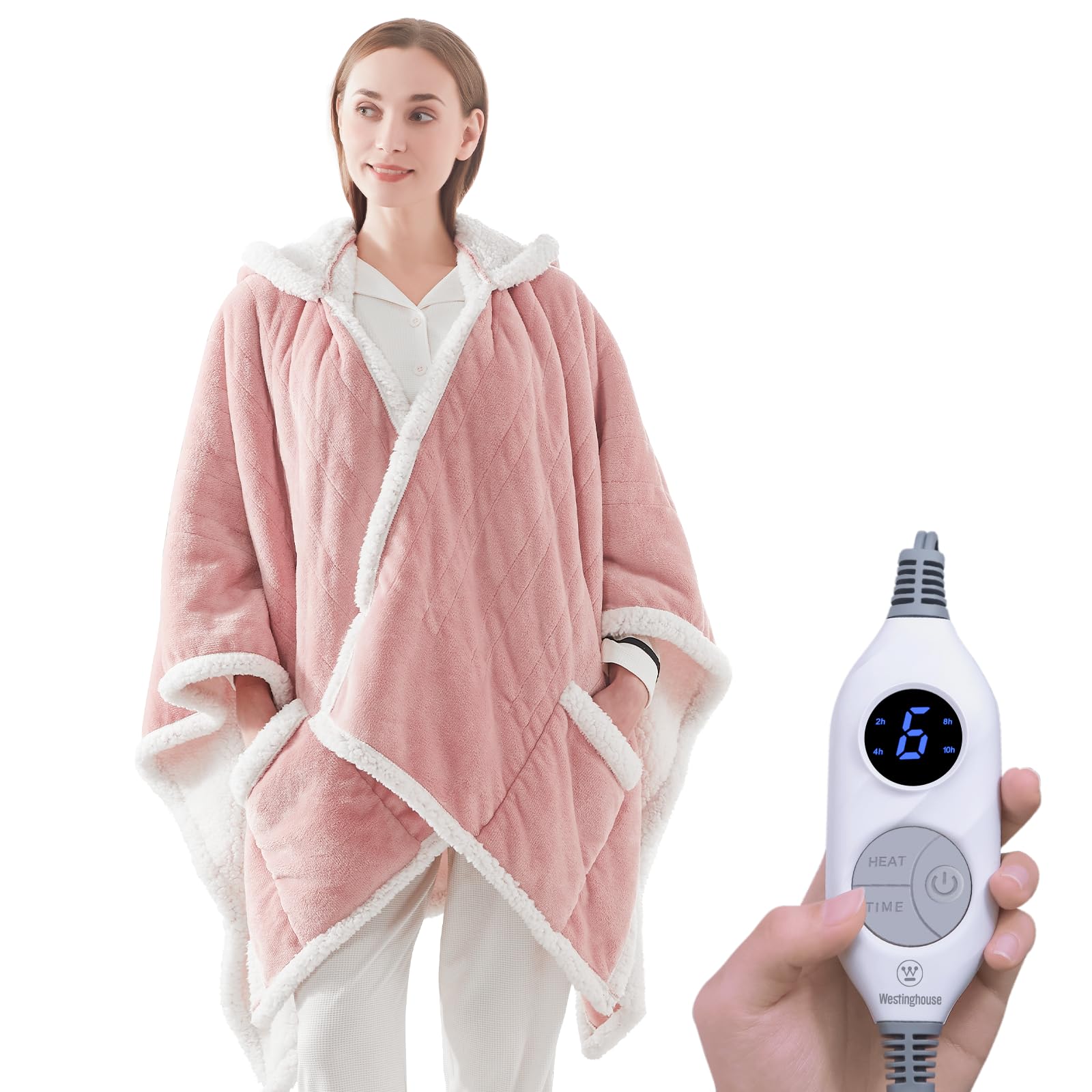 Westinghouse poncho chauffant face avant montrant confort et mobilité