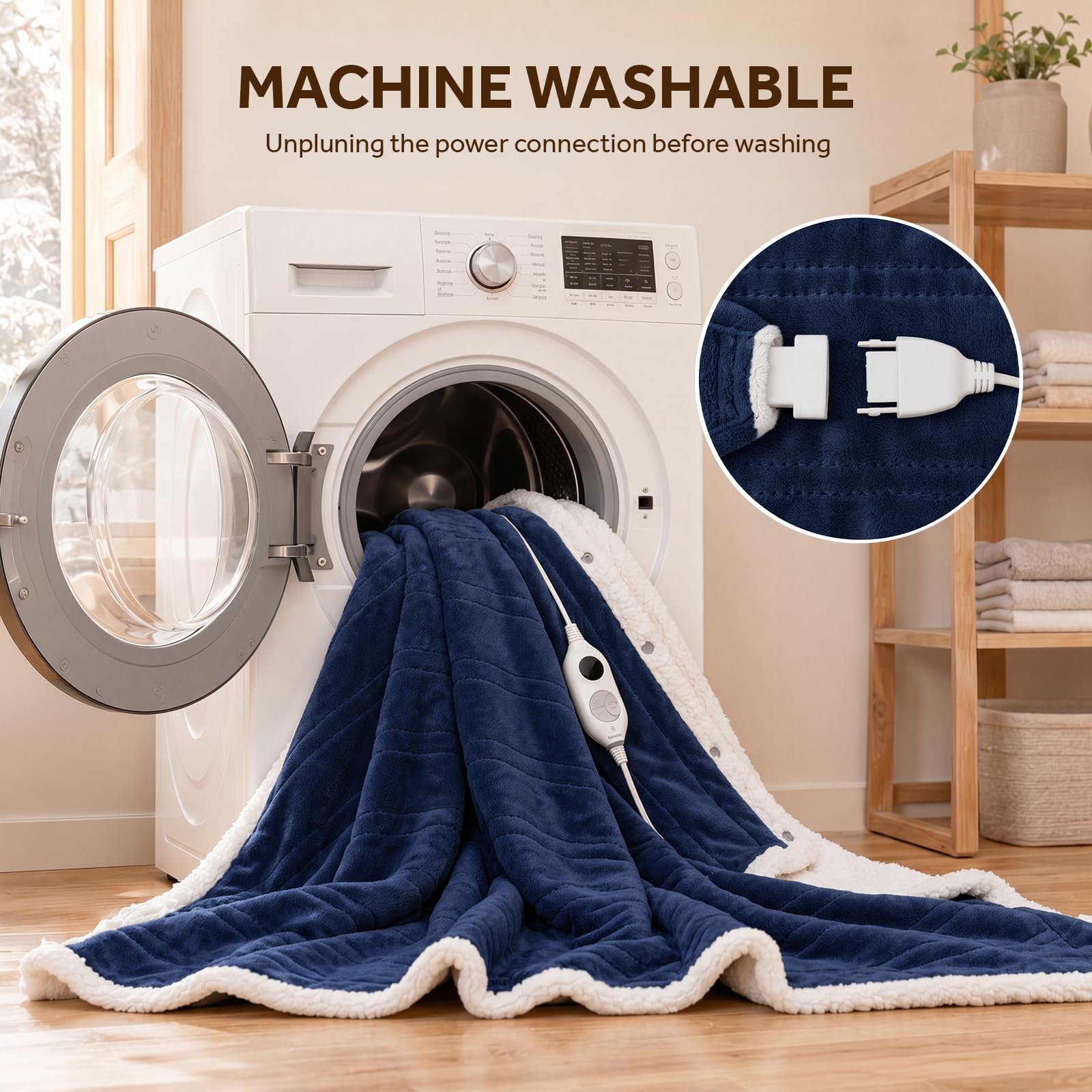Westinghouse comparaison taille montrant couverture couvrant torse et jambes