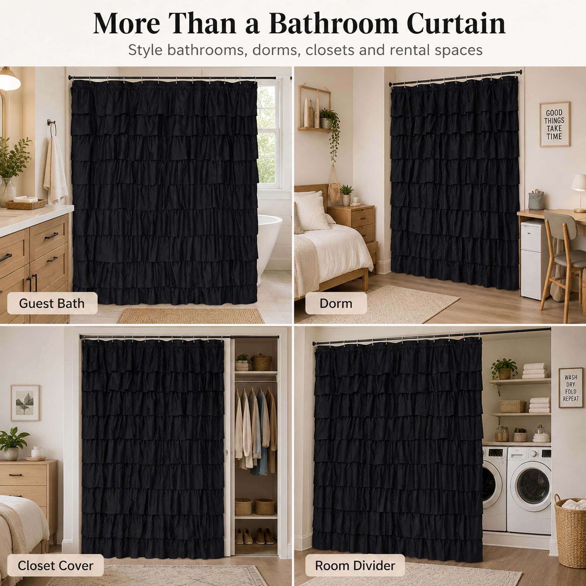 WestWeir utilisé avec rideau intérieur imperméable protection anti-éclaboussures
