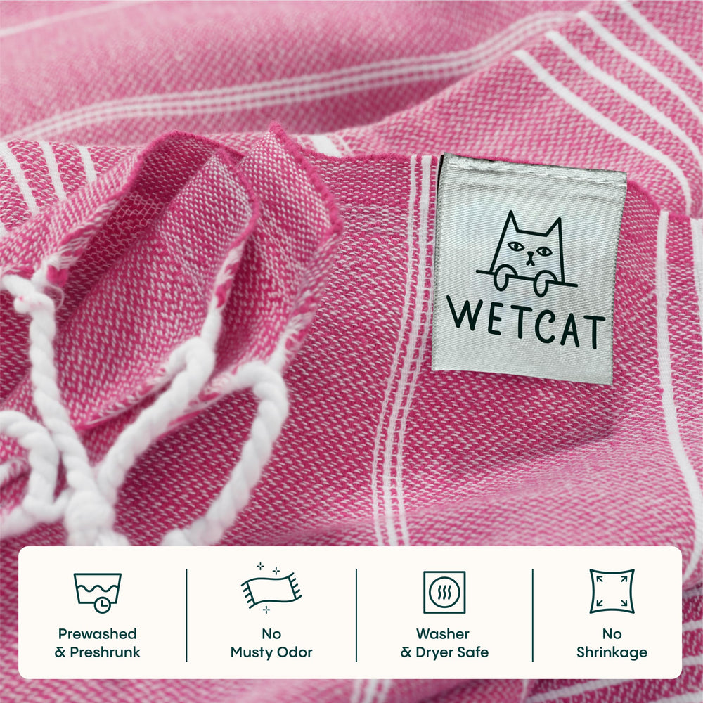 WETCAT serviette pliée dans une valise, gain de place évident