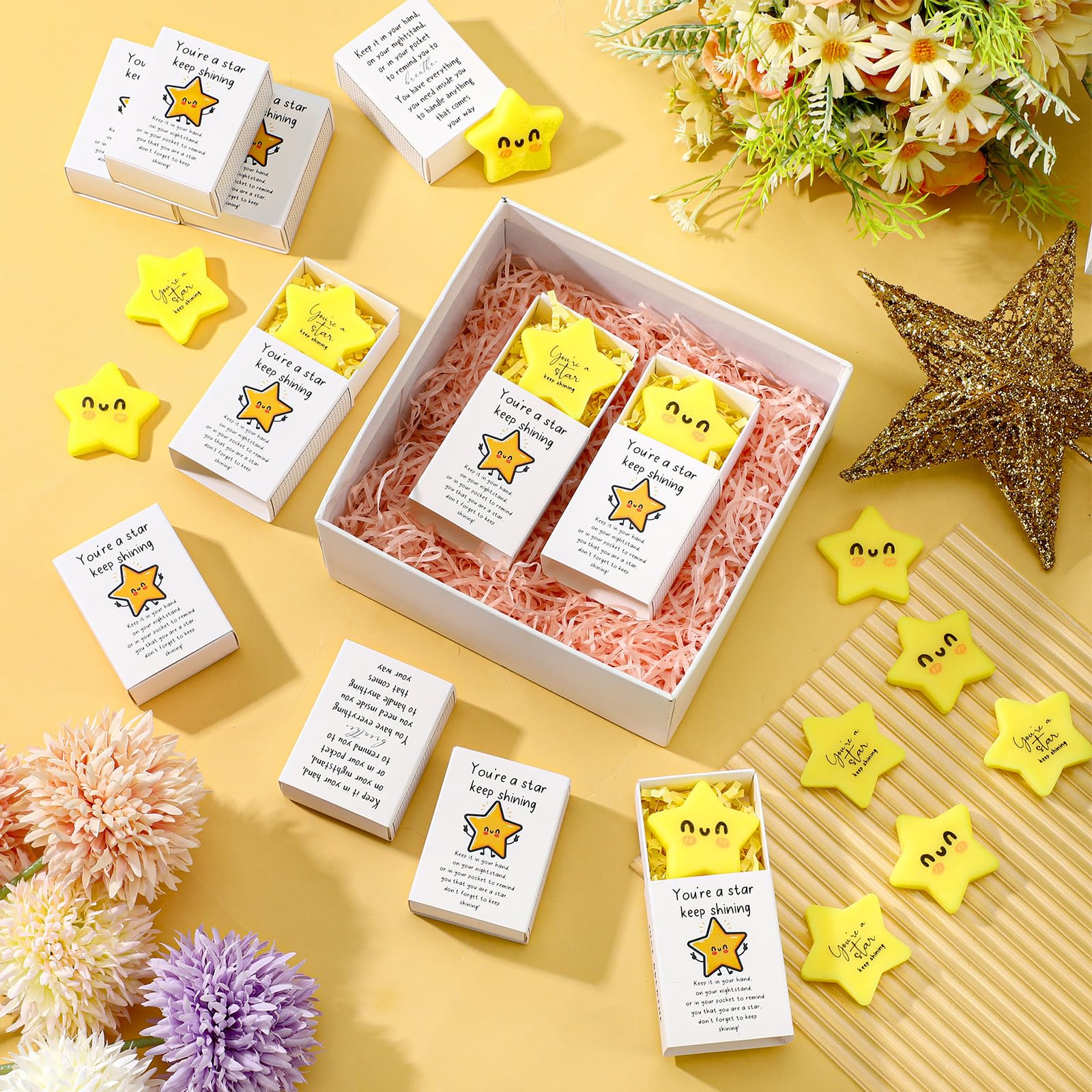 Wettarn table de fête avec coffrets distribués, effet visuel festif