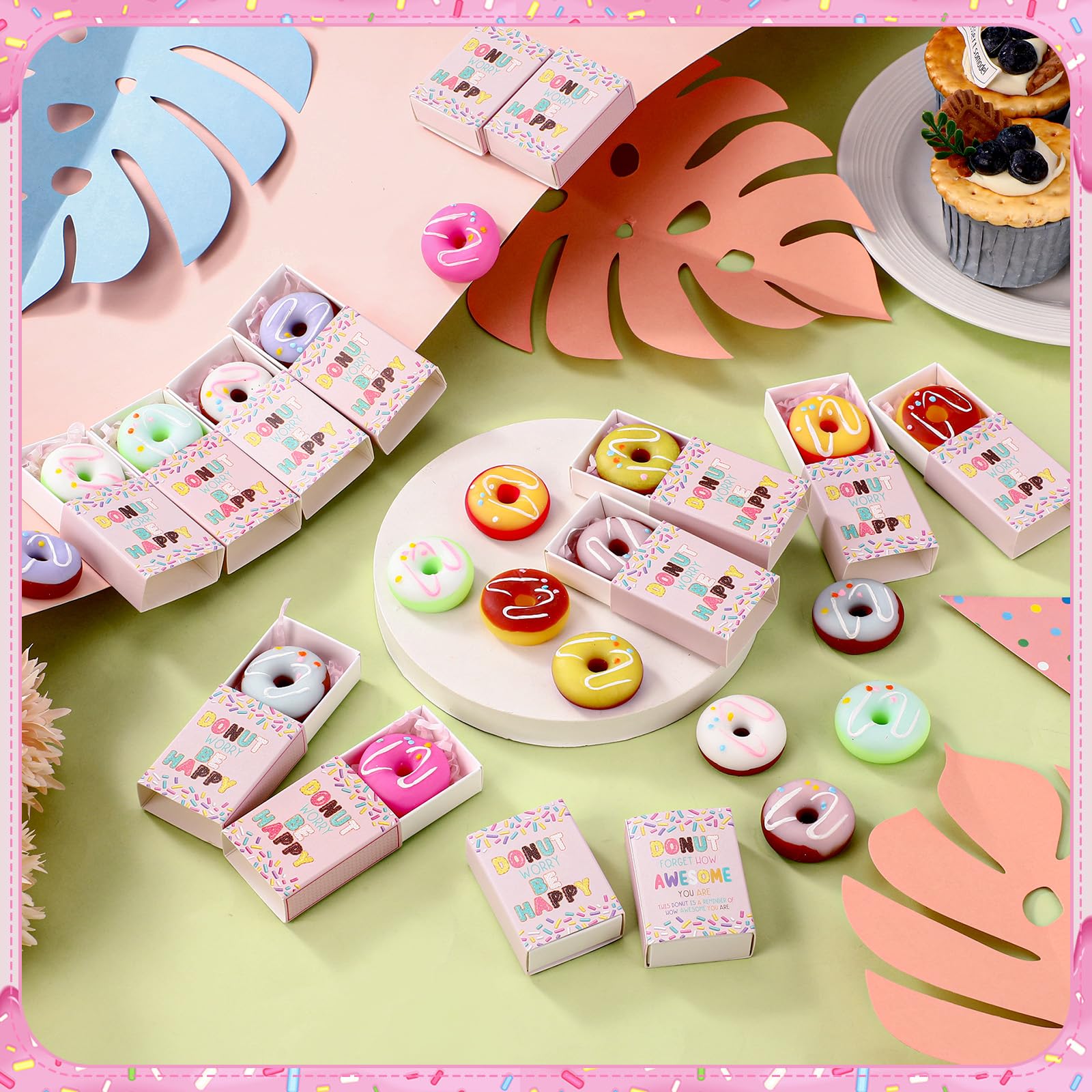 Wettarn donut table présentoir pour événements illustrant visibilité