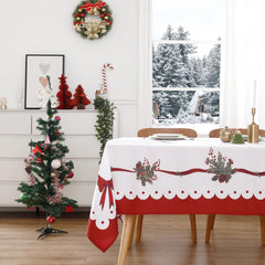 Wewoch vue avant de la nappe sur table, apporte élégance festive