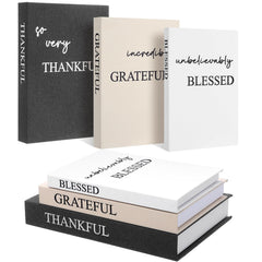 Weysat couverture avant avec textes Thankful Grateful Blessed, ajoute chaleur décorative