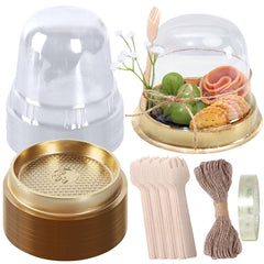 Whaline boîte face avant transparente montrant cupcake, protège et met en valeur