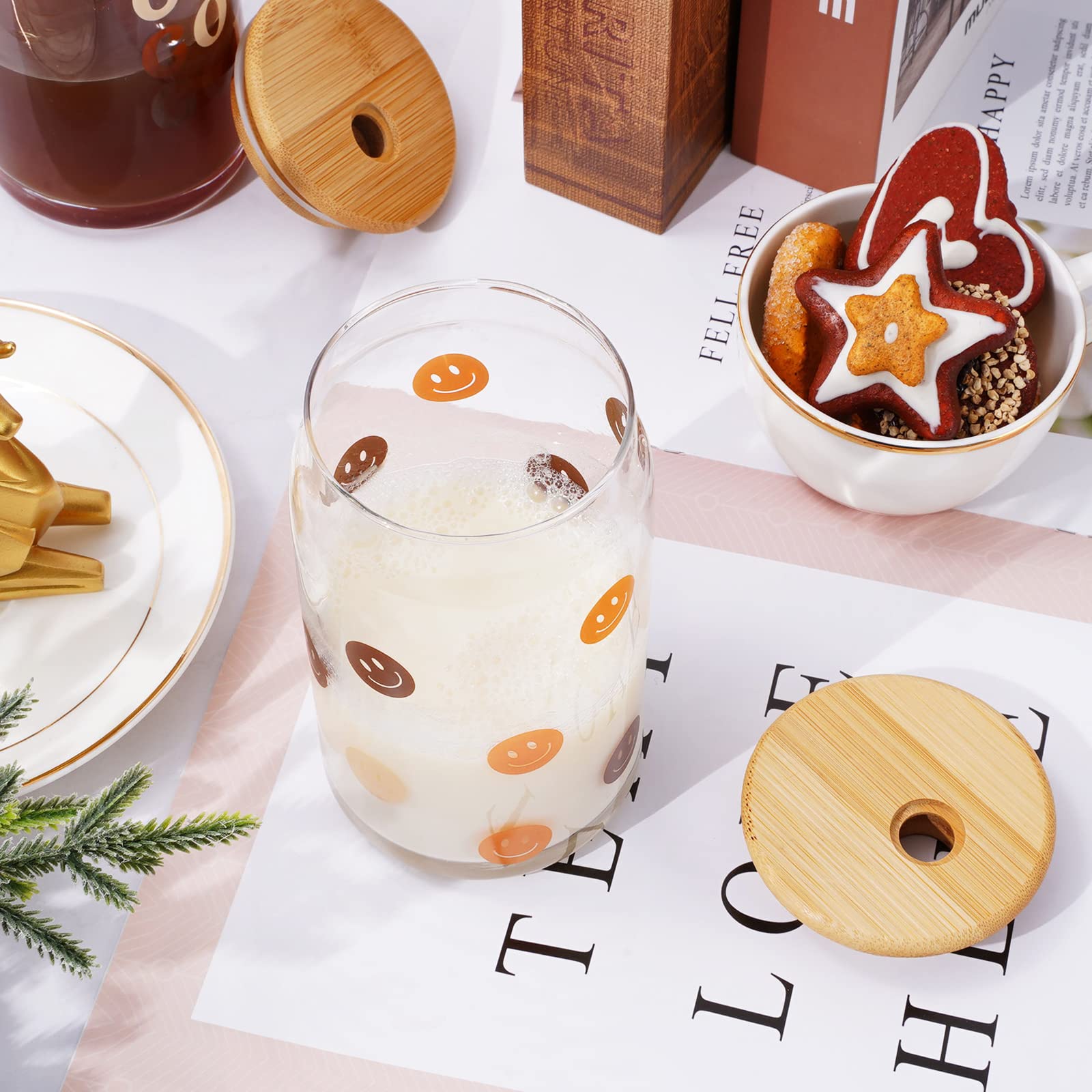 Whaline verre en usage avec iced coffee pour boire confortablement