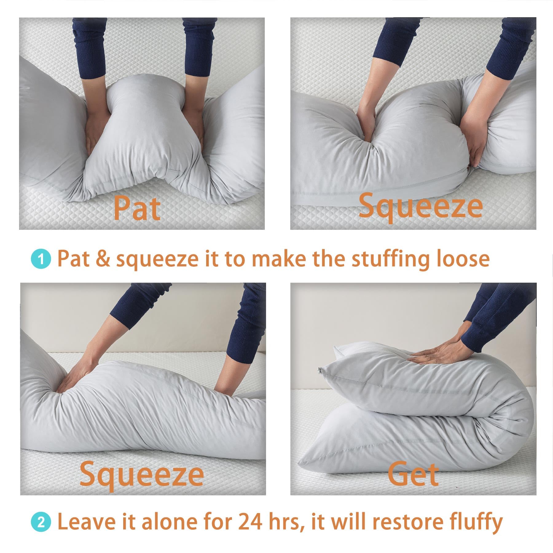 WhatsBedding coussin comparaison taille montrant échelle et adaptation
