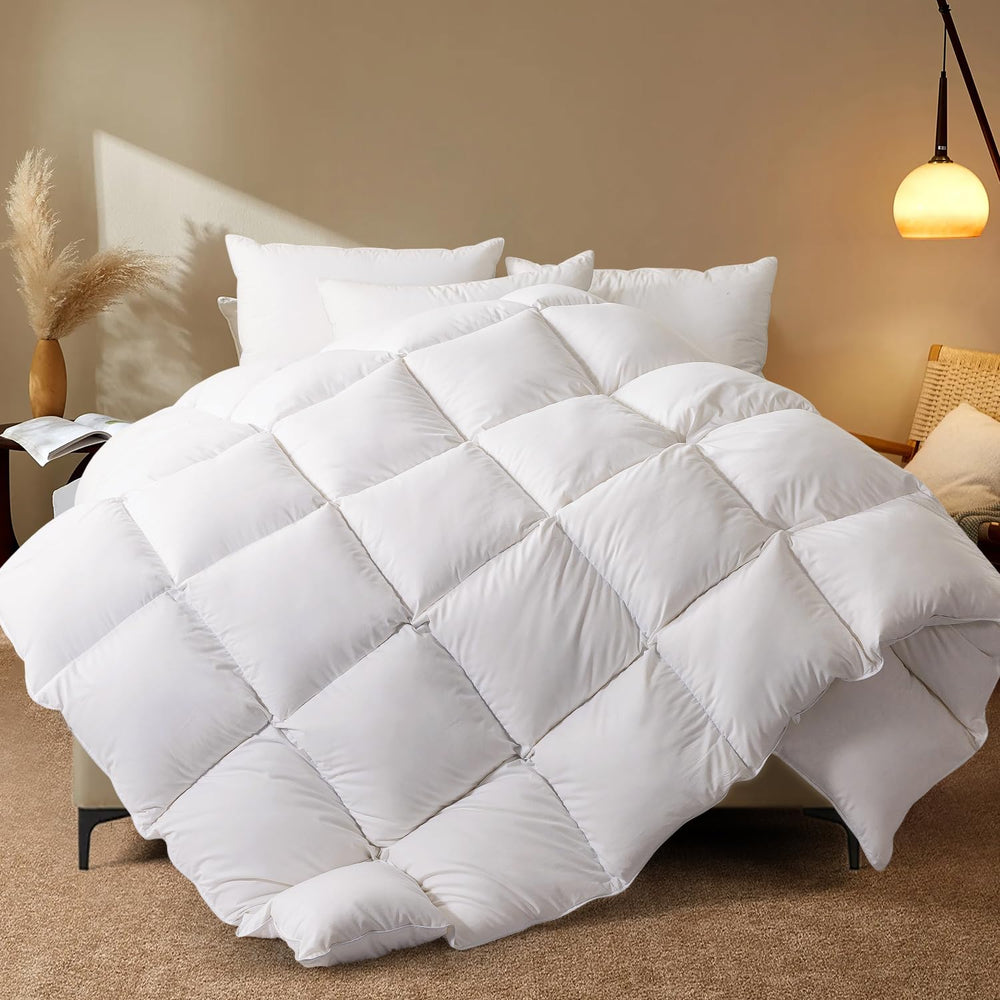 WhatsBedding couette King vue devant, aspect luxueux et accueillant