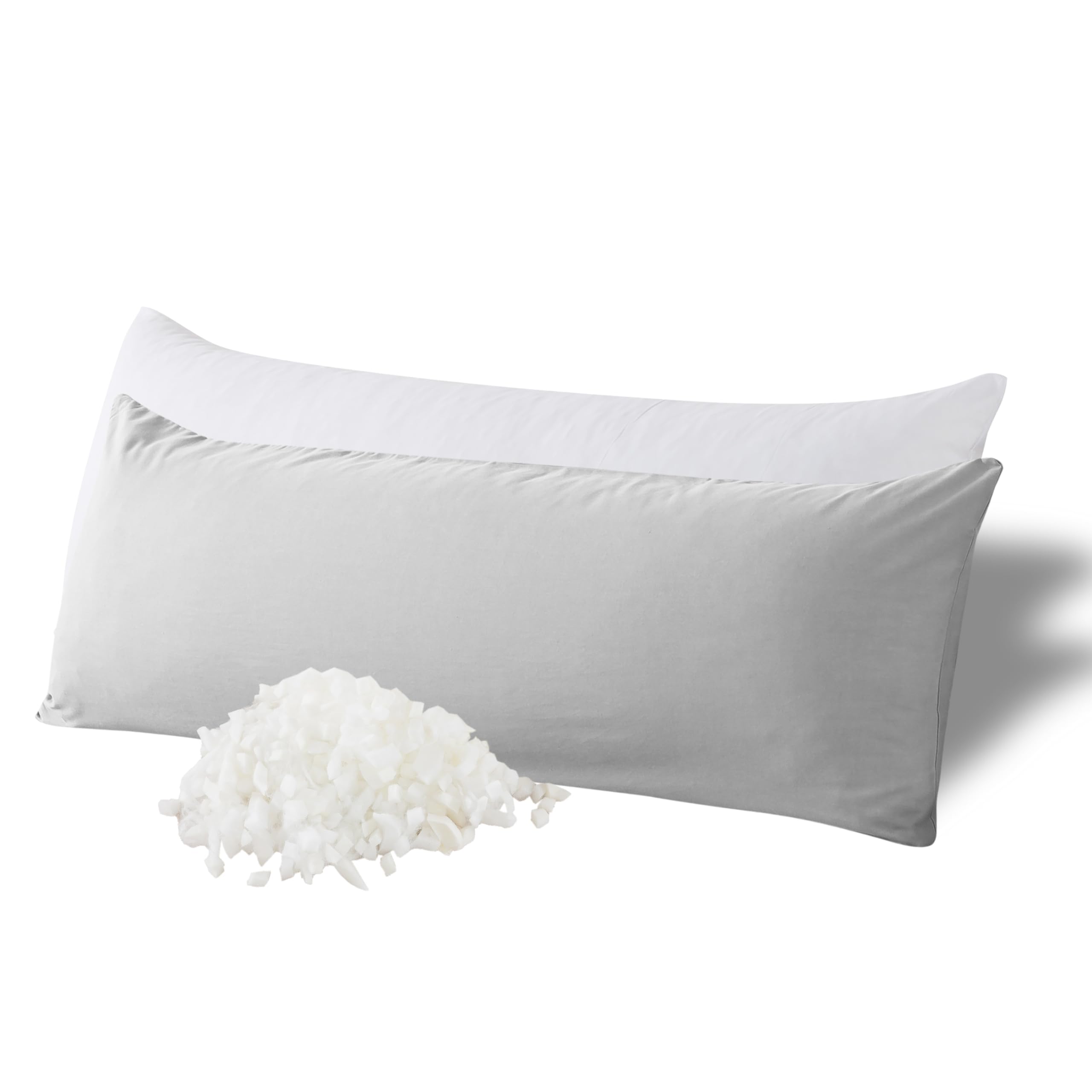 WhatsBedding coussin face avant montrant longueur et maintien confortable