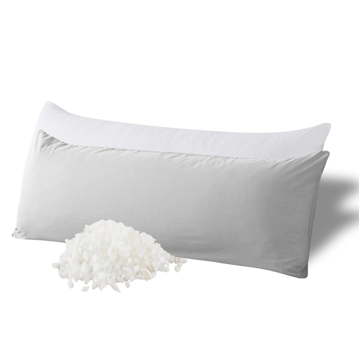 WhatsBedding coussin face avant montrant longueur et maintien confortable