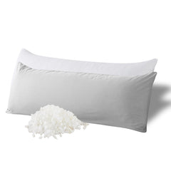 WhatsBedding coussin face avant montrant longueur et maintien confortable
