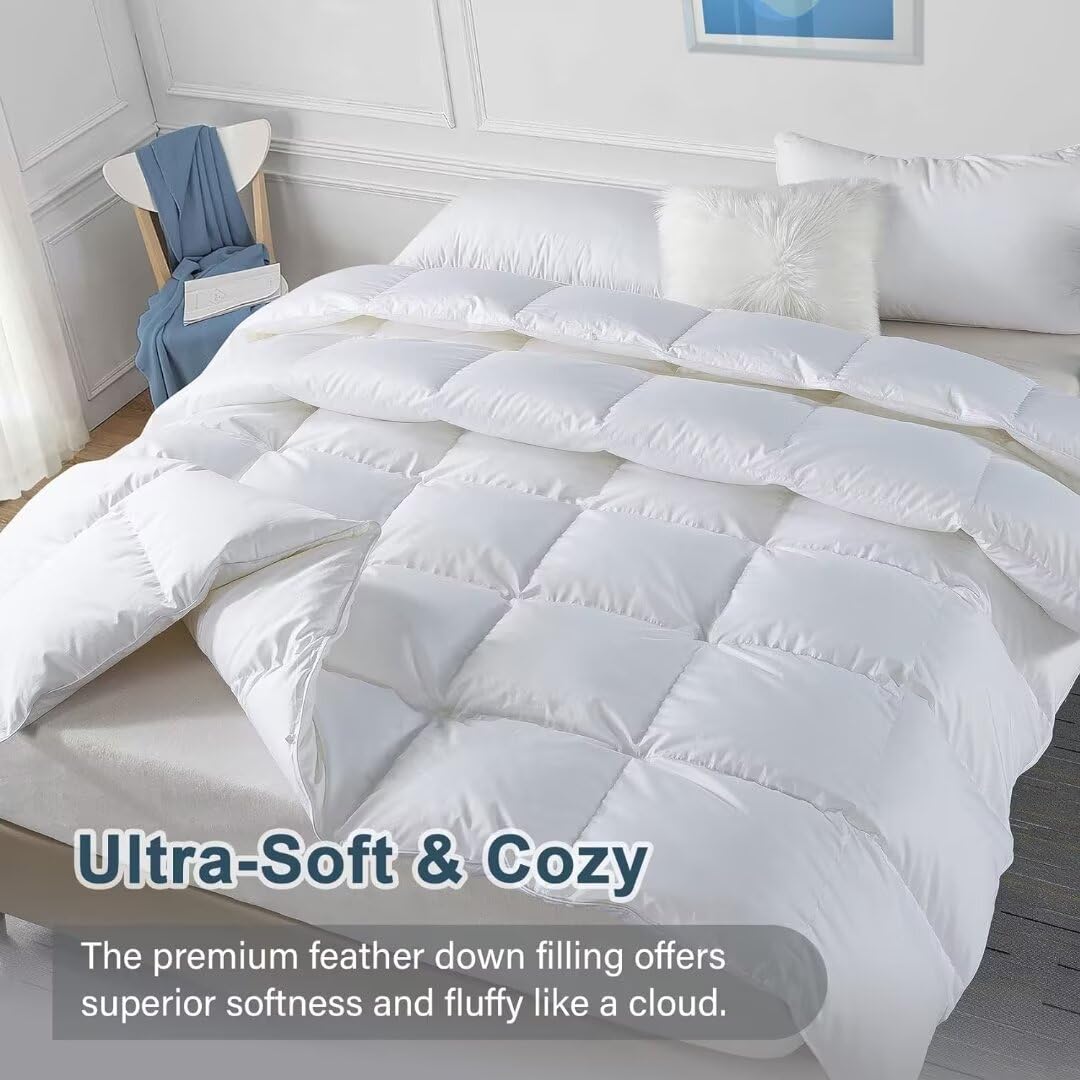 WhatsBedding détail du gonflant plume et duvet, maintien chaleureux